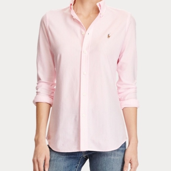 Ralph Lauren pink and white button down - Picture 1 of 1